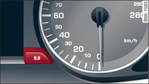 Instrument cluster: Reset button